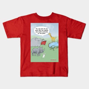 Enormously Funny Cartoons Pizza Party Kids T-Shirt